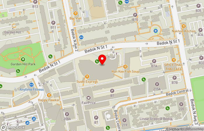 Map location of 1doc Medical Centre Heartbeat@Bedok