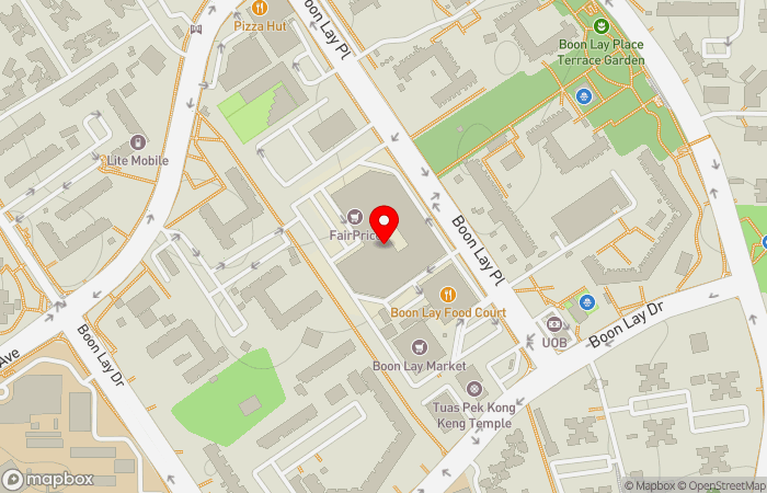 Map location of 360 Clinic Boon Lay @ Boon Lay Shopping Centre