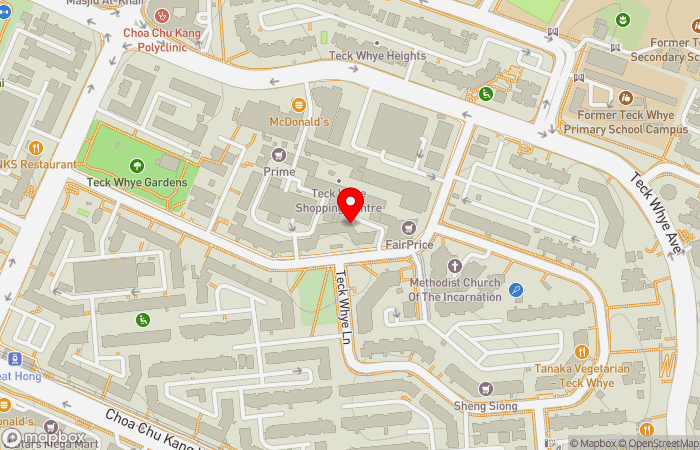 Map location of A1 Medical Clinic (Teck Whye)