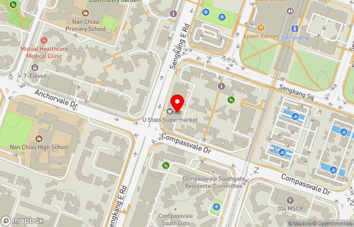 Map location of AcuMed Medical (Sengkang)