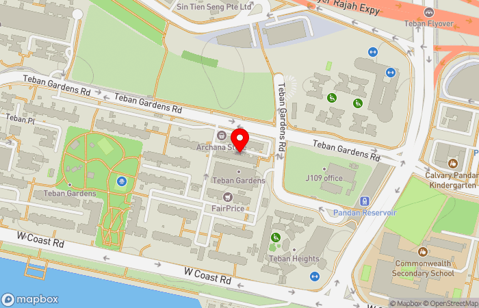 Map location of AcuMed Medical (Teban Gardens)
