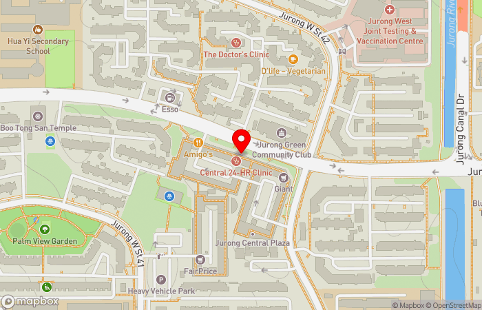 Map location of Advantage Medical Clinic (Jurong West)