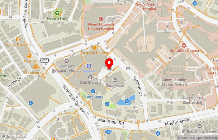Map location of American International Clinic