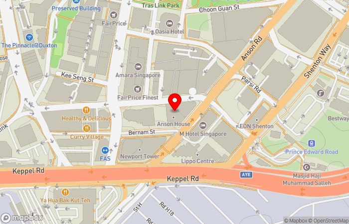 Map location of ATA Medical Clinic (Travel Clinic & Health Screening -Tanjong Pagar)