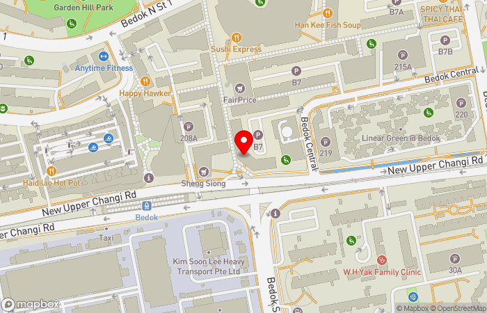 Map location of Bedok Central Clinic