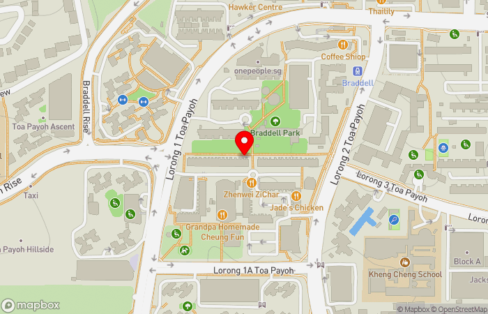Map location of Braddell Medical Clinic