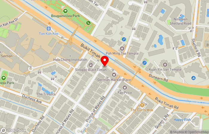 Map location of Bukit Timah Clinic