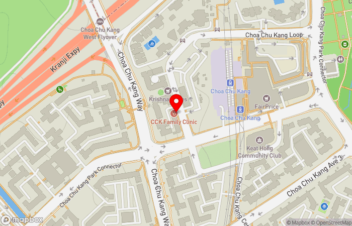 Map location of CCK Family Clinic