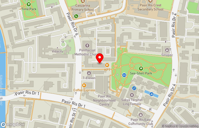 Map location of Central 24-Hr Clinic (Pasir Ris) - CHAS | GP Clinic | 24 小时 诊所