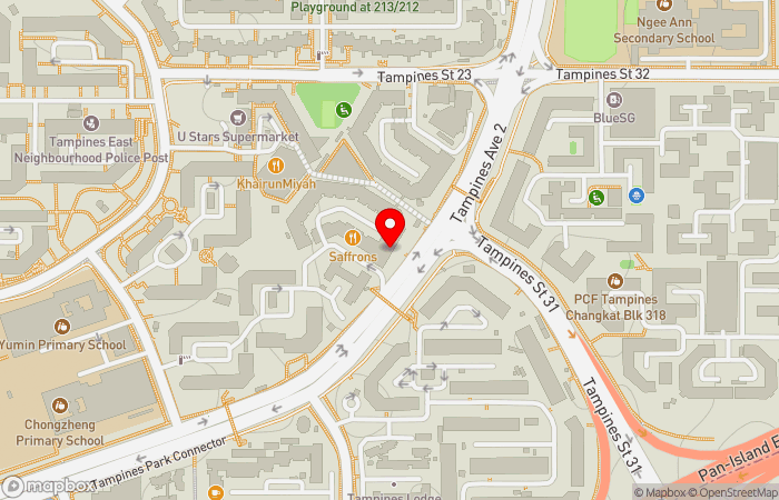 Map location of Central 24-Hr Clinic (Tampines) - CHAS | GP Clinic | 24 小时 诊所