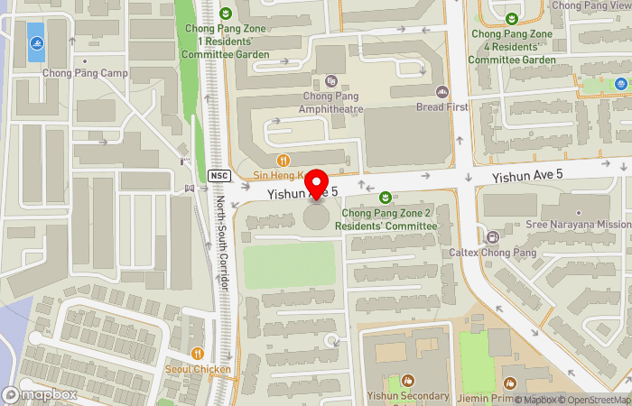 Map location of Central 24-HR Clinic (Yishun)