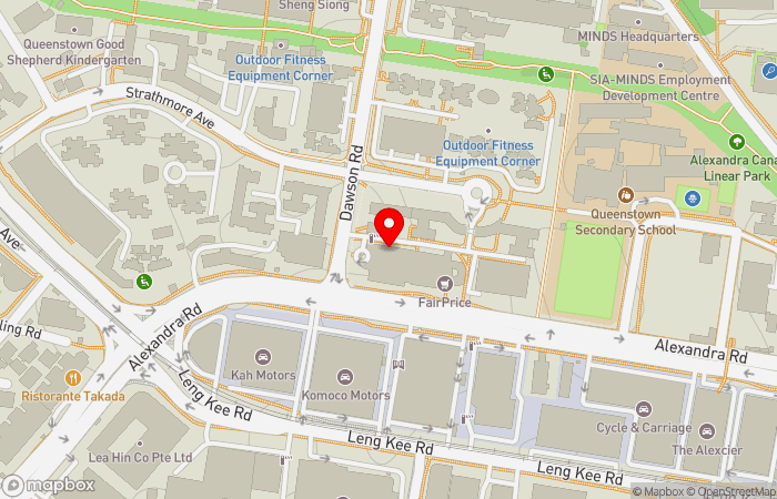Map location of Dawson Place Clinic