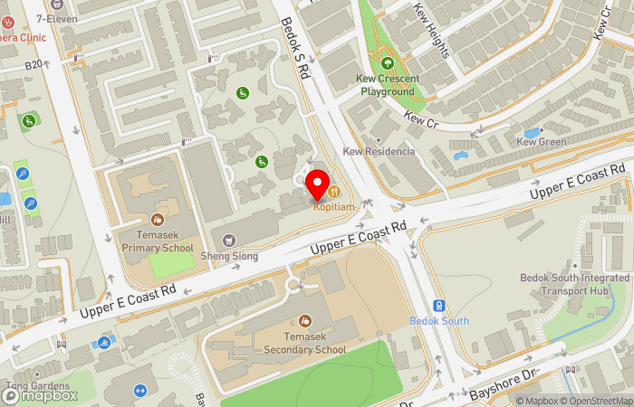 Map location of EH Medical Family Clinic (Bedok South)