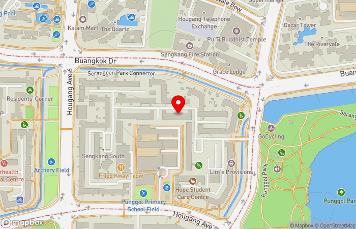 Map location of EH Medical Family Clinic (Hougang)