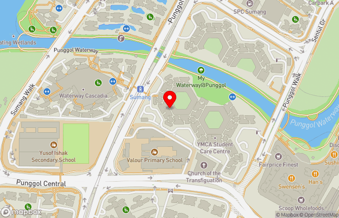 Map location of Etern Medical Clinic (Punggol Sumang LRT)