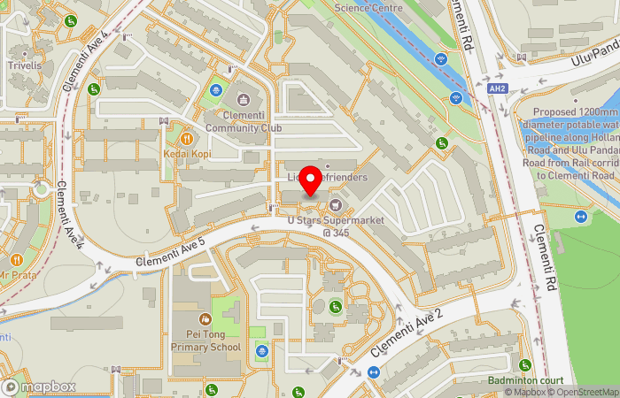 Map location of FairCare Family Clinic (Clementi) 福康诊所