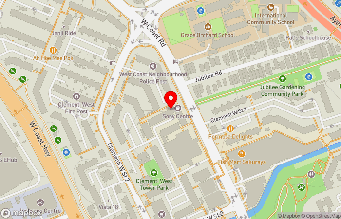 Map location of Family Life Clinic