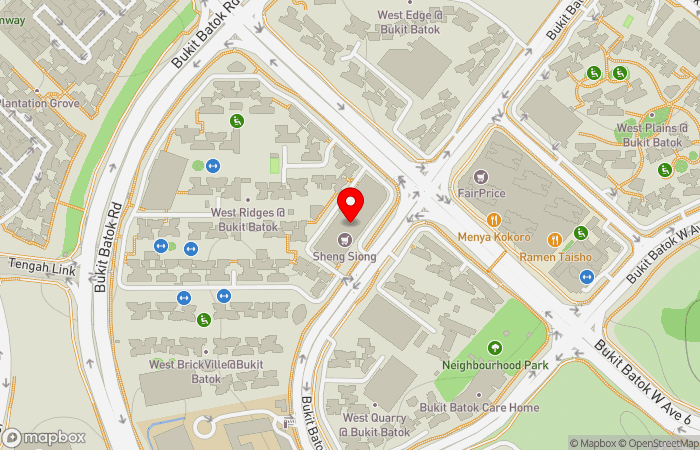 Map location of Frontier Medical Associates (Bukit Batok West Ridges)