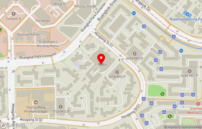 Map location of Fullerton Health Hub @ Hougang Green