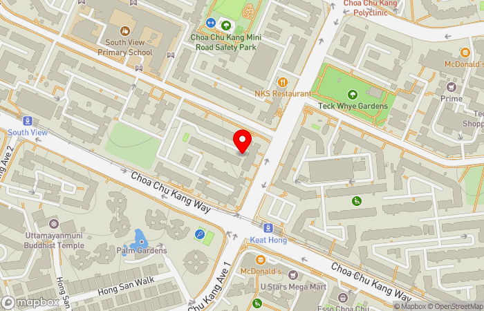 Map location of Harmony Family Clinic