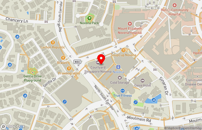 Map location of Health Screening Singapore (Novena) by ATA Medical | 新加坡健康检查与体检中心