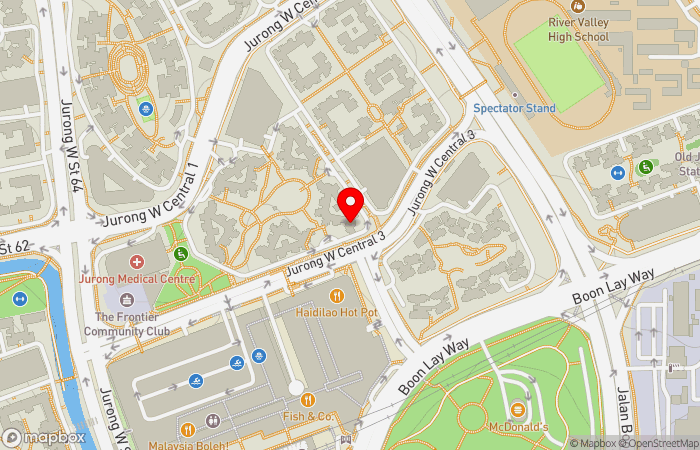 Map location of Healthway Medical (Jurong West Central)