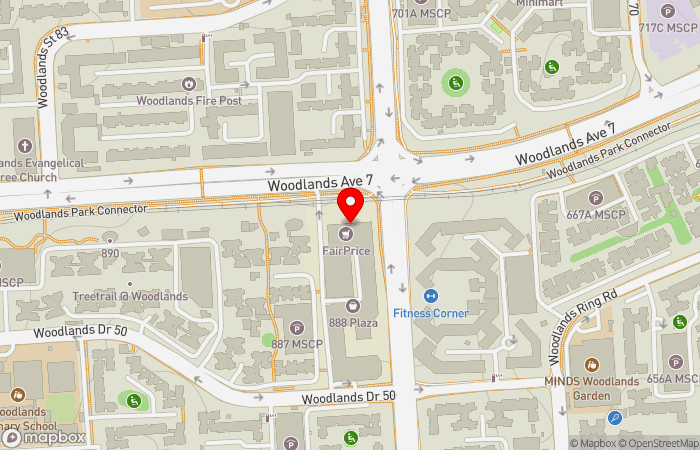 Map location of Healthway Medical (Woodlands)