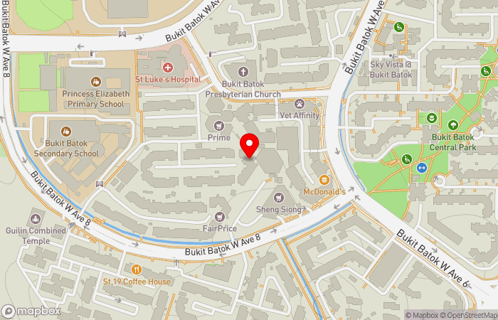 Map location of HeartlandHealth Bukit Batok