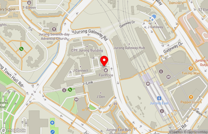 Map location of HMI OneCare Clinic Jurong East