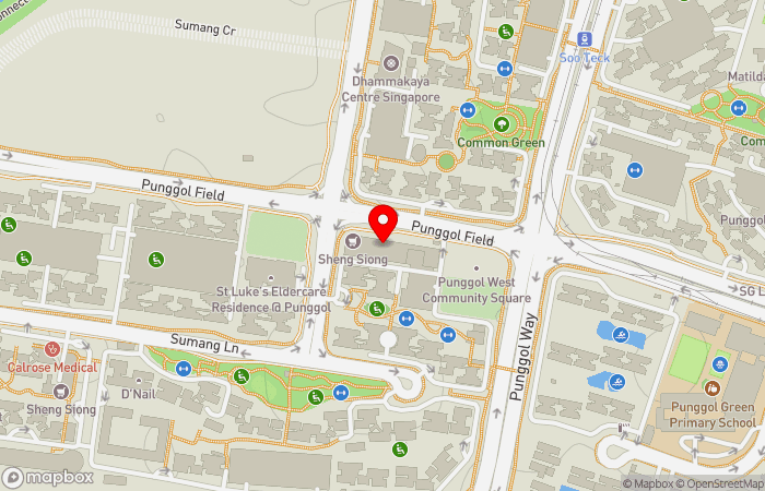 Map location of HMI OneCare Clinic Punggol Sumang