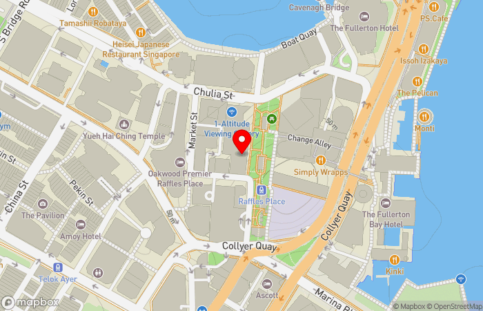 Map location of HMI OneCare Clinic Raffles Place
