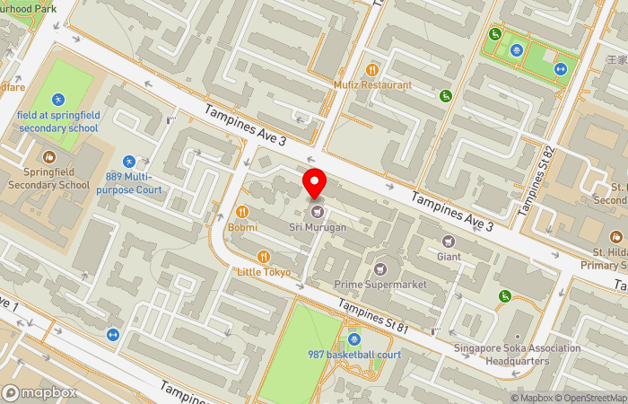 Map location of HMI OneCare Clinic Tampines