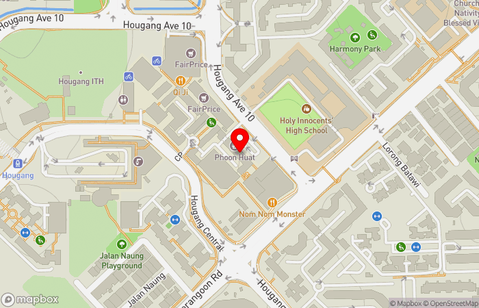 Map location of Hougang Central Medical Clinic