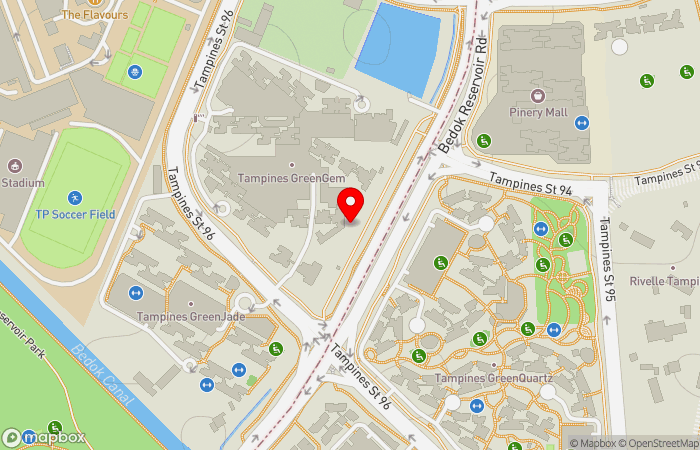 Map location of I-Health Medical Clinic (Tampines Greengem)