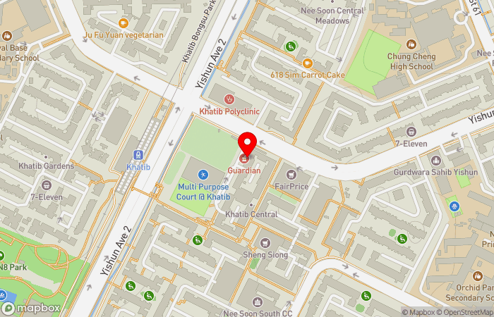 Map location of Lifeline Yishun Ring Medical Clinic