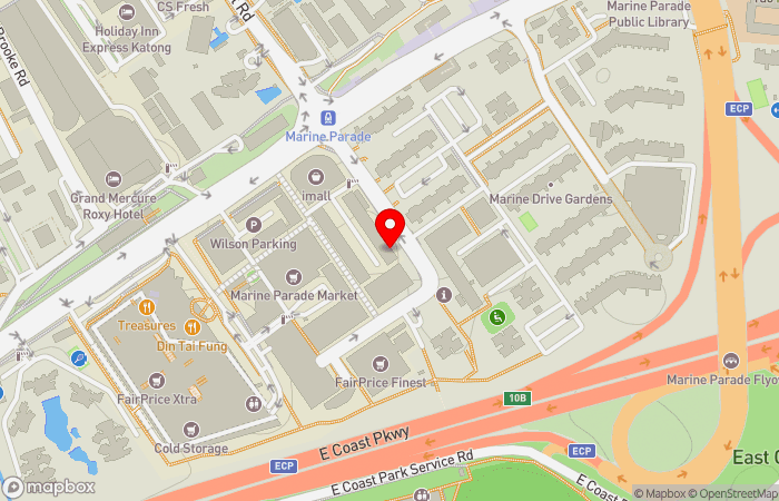 Map location of Mediline Wei Min Clinic (Marine Parade)