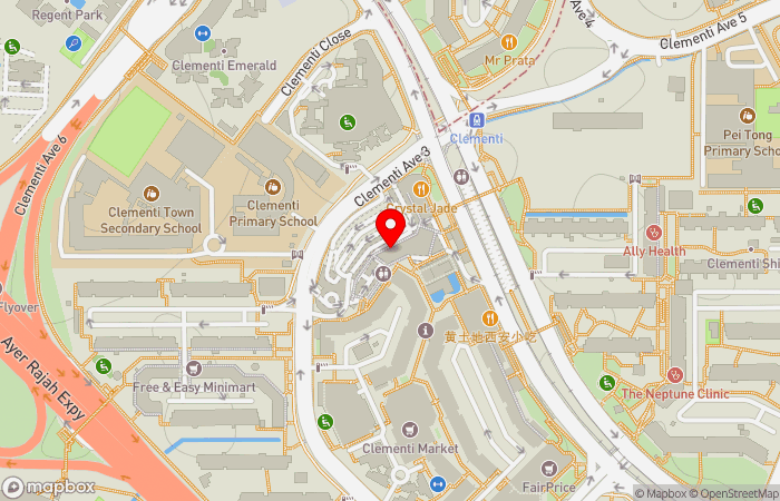 Map location of Minmed Clinic (Clementi)