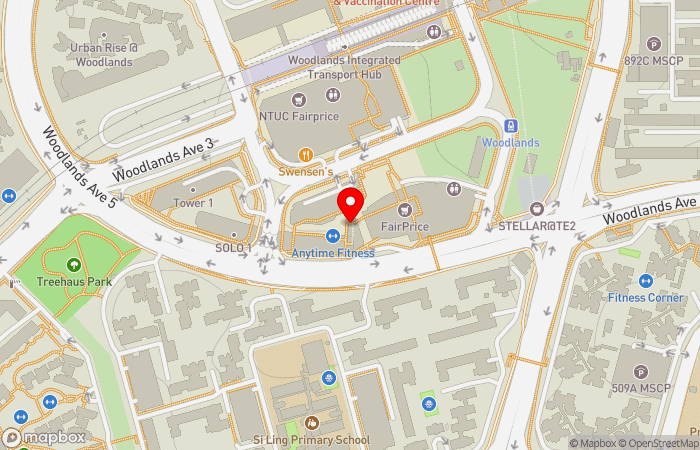 Map location of Minmed Clinic (Woodlands)