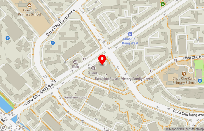 Map location of My Family Clinic (Choa Chu Kang)