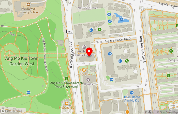 Map location of NHG Ang Mo Kio Polyclinic