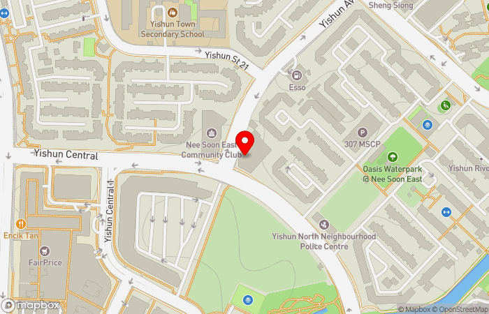 Map location of NHG Yishun Polyclinic
