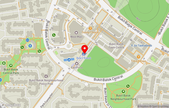 Map location of Northeast Medical Group - Bukit Batok Clinic (Member of Bridgepoint Health)