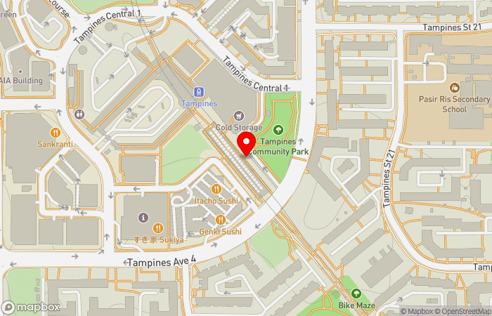 Map location of Northeast Medical Group - Tampines Clinic (Member of Bridgepoint Health)