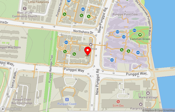 Map location of Northshore Family Clinic (Punggol Point)