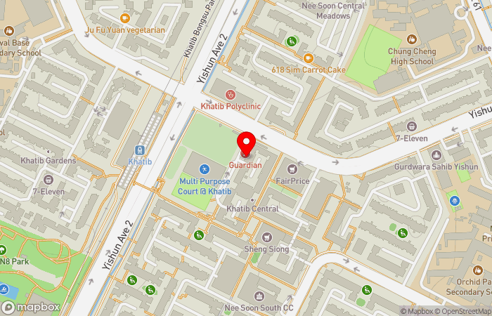 Map location of OneDoctors Family Clinic (Khatib)