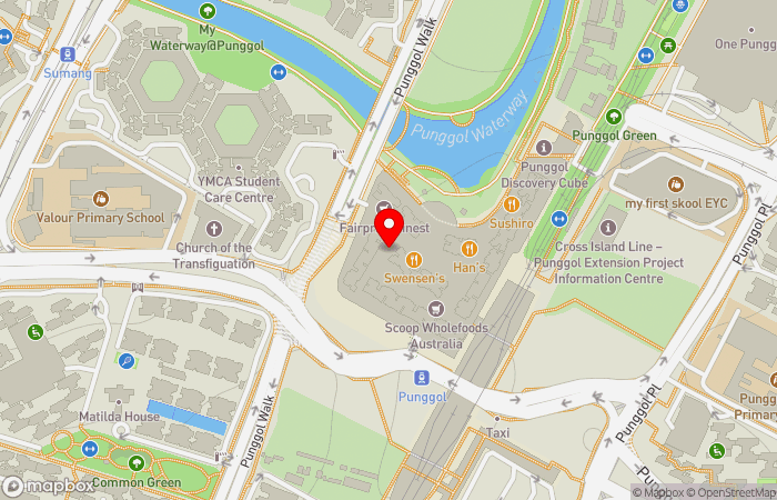 Map location of OneDoctors Family Clinic (Punggol)