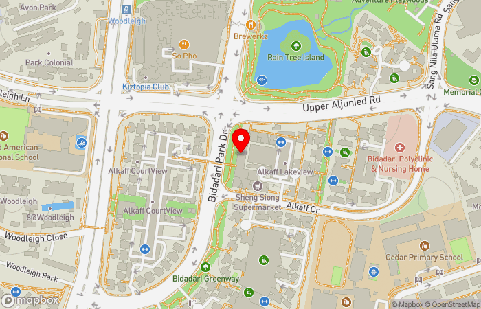Map location of Our Woodleigh Family Clinic (Bidadari/ Bartley)