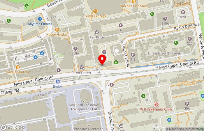Map location of Parkway Shenton Medical Clinic (Bedok Central)