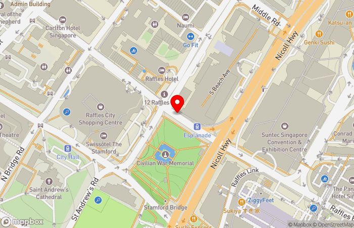 Map location of Parkway Shenton Medical Clinic (Esplanade MRT)