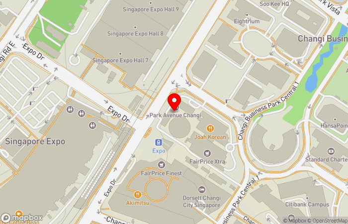 Map location of Parkway Shenton Medical Clinic, ESR BizPark @Changi